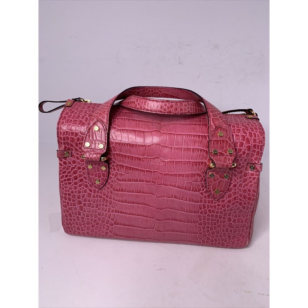 Kate Spade NWOT Leather Reptile Satchel Pink Ladies Bag